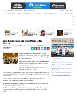 Small change makes big di!erence for JSerra