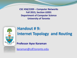 CSC 458/2209 - University of Toronto