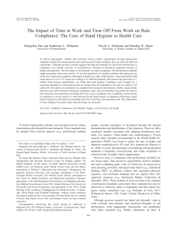 The Impact of Time at Work and Time Off From Work on Rule