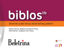Slovenian public library ebook