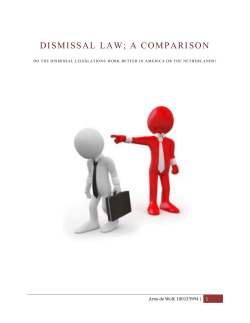 Dismissal law in the Netherlands