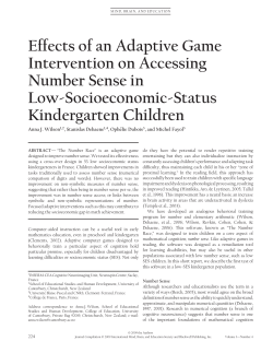 Effects of an Adaptive Game Intervention on