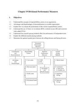 Chapter 9 Divisional Performance Measures