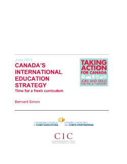 canada`s international education strategy