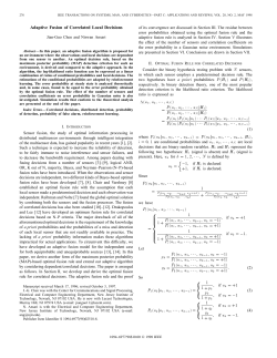 Adaptive Fusion Of Correlated Local Decisions