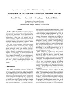 Head and Tail Duplication for Convergent Hyperblock Formation