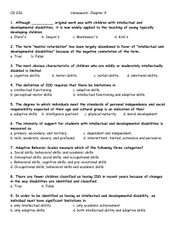 CD 226 chapter 4 homework