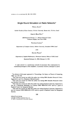 Single Round Simulation on Radio Networks - CS