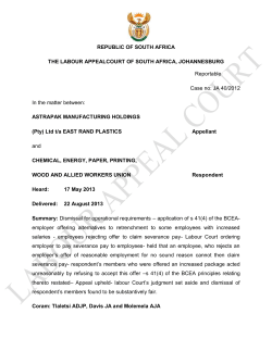 IN THE HIGH COURT OF SOUTH AFRICA