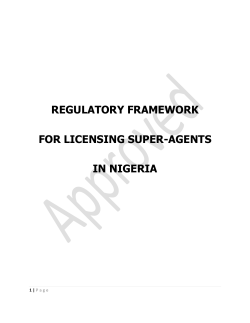 regulatory framework for licensing super