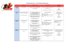 Hockey Eastern Ontario &ndash; Coach Certification Requirements