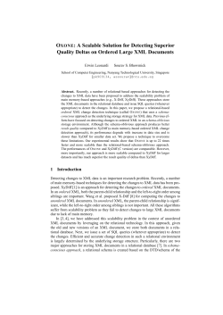 OXONE: A Scalable Solution for Detecting Superior Quality Deltas