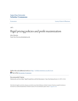 Rigid pricing policies and profit maximization