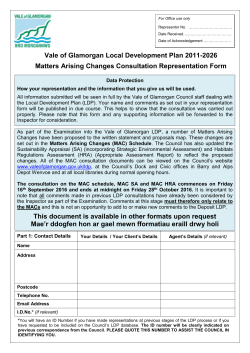 MAC Representation Form (English)