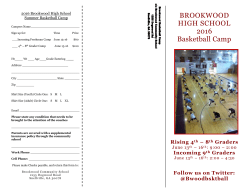 2016 Basketball Camp - Brookwood Basketball