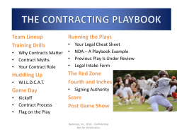 Running the Plays The Red Zone Fourth and Inches Score Post