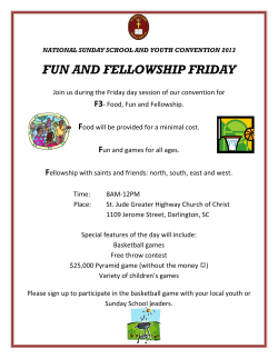 Fun and Fellowship - The Greater Highway Church of Christ