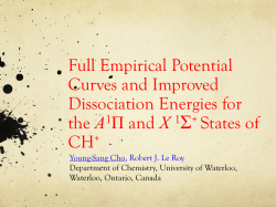 Full Empirical Potential Curves and Improved