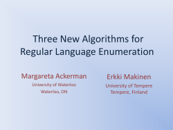 Three New Algorithms for Regular Language Enumeration
