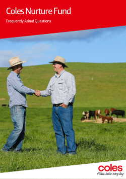 Coles Nurture Fund