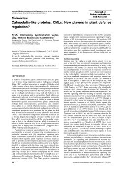 Calmodulin-like proteins, CMLs: New players in plant defense