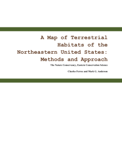 A Map of the Terrestrial Habitats of the Northeast: Methods and