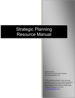 Strategic Planning