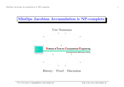 MinOps Jacobian Accumulation is NP-complete