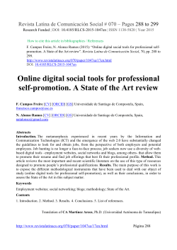 5. List of references - Revista Latina de Comunicaci&oacute;n Social