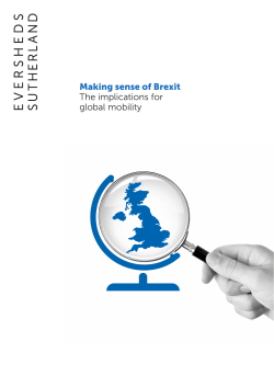 Making sense of Brexit The implications for global mobility