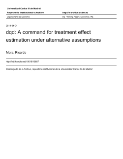 dqd: A command for treatment effect estimation under alternative