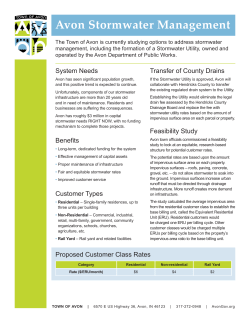 Avon Stormwater Management
