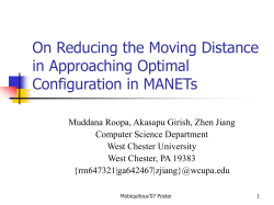 On Reducing the Moving Distance in Approaching Optimal
