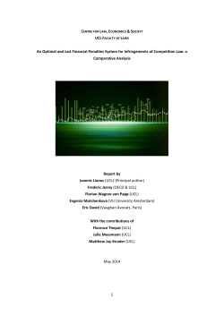 An Optimal and Just Financial Penalties System for Infringements of