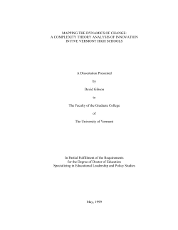 MAPPING THE DYNAMICS OF CHANGE: A COMPLEXITY THEORY
