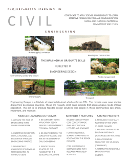 MODULE LEARNING OUTCOMES METHODS / FEATURES