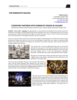 Dinner X Design Calgary Press Release