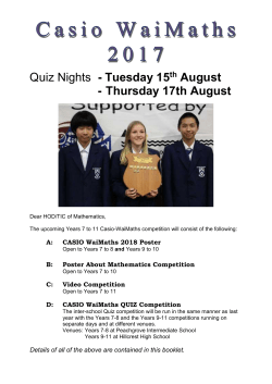 CASIO WaiMaths 2001