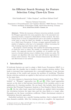 An Efficient Search Strategy for Feature Selection