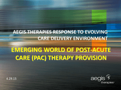 Aegis Overview and Growth Strategy