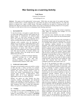 SimTecT 2002 Template - Kriegspiel Developments