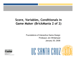 Score, Variables, Conditionals in Game Maker (BrickMania 2 of 2)