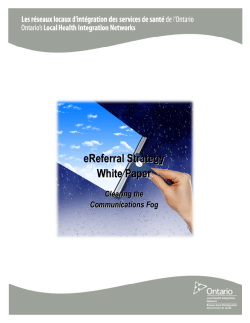 eReferral Strategy White Paper