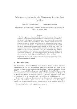 Solution Approaches for the Elementary Shortest Path