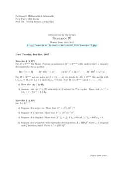 Exercise 12 - Freie Universit&auml;t Berlin