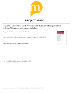 Threshold-Level Public Goods Provision with Multiple Units