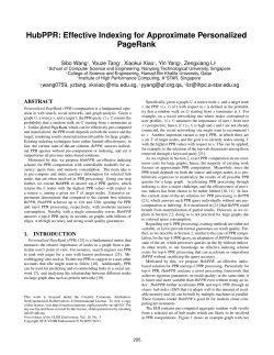 HubPPR: Effective Indexing for Approximate Personalized PageRank