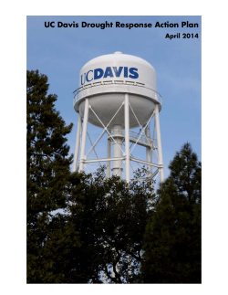 UC Davis Drought Response Action Plan, April 2014