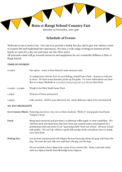 Country Fair schedule - Roto-o