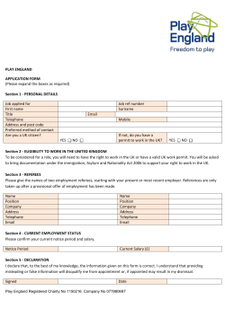 Application Form